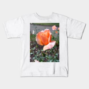 Peach Rosebud Kids T-Shirt